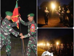 Danrem 121/Abw Brigjen Tni Luqman Arief, M.I.P., Pimpin Tradisi Renungan Suci Keberangkatan Satgas Pamtas Ri-png Yonif 642/Kps